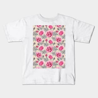 Roses Pattern Kids T-Shirt